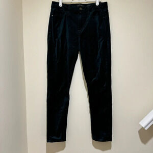 Women’s 7 For All Mankind Holiday Velvet Dark Green  Ankle Skinny Jeans Size: 8